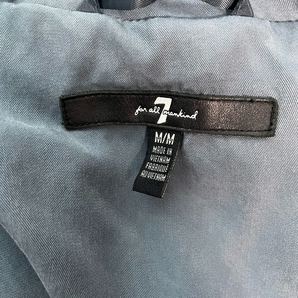 7 For all Mankind Blue Lightweight Trench Coat - Picture 9 of 12